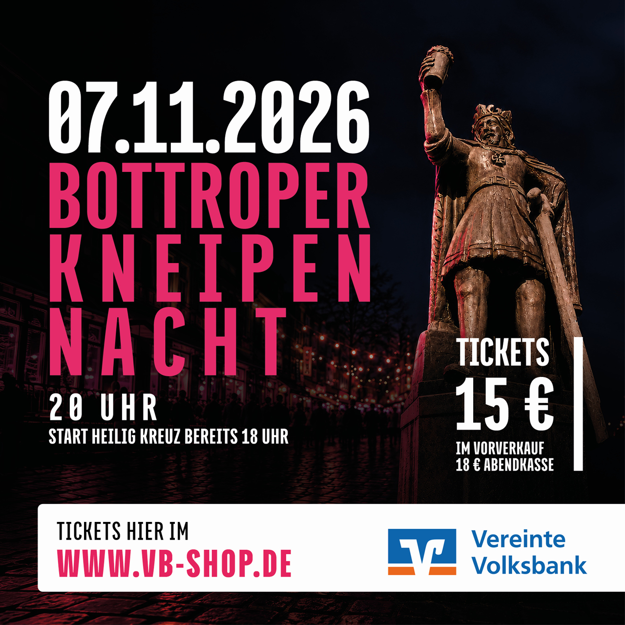 Bottroper Kneipennacht, 7.11.2026