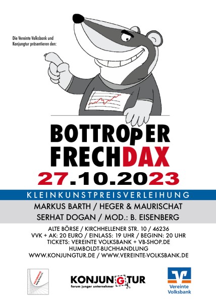 Bottroper FrechDax mit Markus Barth, Heger & Maurischat, Serhat Dogan - 27.10.2023